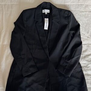 Women's Black Single-Button Blazer